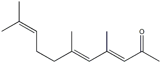 4,6,10-Trimethyl-3,5,9-undecatrien-2-one 구조식 이미지