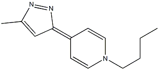 1-Butyl-4-(5-methyl-3H-pyrazol-3-ylidene)-1,4-dihydropyridine Structure