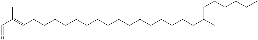 2,14,20-Trimethyl-2-hexacosen-1-al Structure