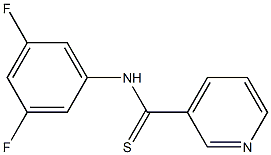 N-[3,5-Difluorophenyl]pyridine-3-carbothioamide 구조식 이미지