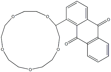 1-(1,4,7,10,13-Pentaoxacyclopentadecan-2-yl)anthracene-9,10-dione 구조식 이미지