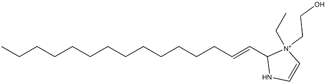 1-Ethyl-1-(2-hydroxyethyl)-2-(1-pentadecenyl)-4-imidazoline-1-ium Structure