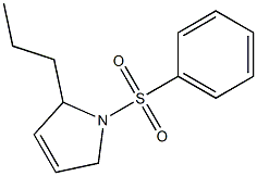 1-(Phenylsulfonyl)-2-propyl-3-pyrroline 구조식 이미지