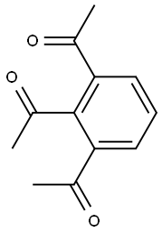 1,2,3-Triacetylbenzene 구조식 이미지
