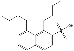 1,8-Dibutyl-2-naphthalenesulfonic acid 구조식 이미지