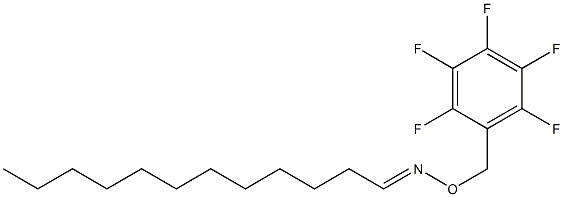 Dodecanal O-[(pentafluorophenyl)methyl]oxime Structure