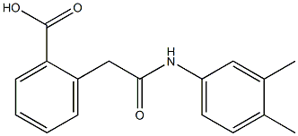 2-[2-[3,4-Dimethylanilino]-2-oxoethyl]benzoic acid 구조식 이미지