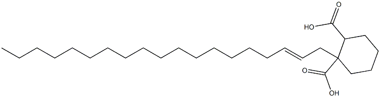 Cyclohexane-1,2-dicarboxylic acid hydrogen 1-(2-nonadecenyl) ester Structure