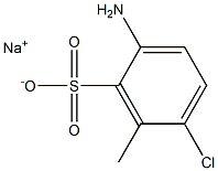 2-Amino-5-chloro-6-methylbenzenesulfonic acid sodium salt Structure