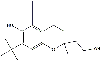 5,7-Di(tert-butyl)-3,4-dihydro-6-hydroxy-2-methyl-2H-1-benzopyran-2-ethanol Structure