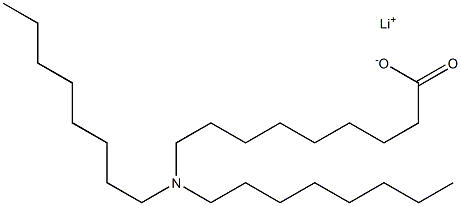 9-(Dioctylamino)nonanoic acid lithium salt 구조식 이미지