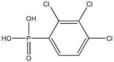 2,3,4-Trichlorophenylphosphonic acid 구조식 이미지