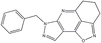 4,5-Dihydro-7-benzyl-7H-1-oxa-2,6,7,8-tetraaza-3H-cyclopent[d]acenaphthylene Structure