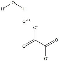 Chromium(II) oxalate hydrate 구조식 이미지