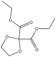 1,3-Dioxolane-2,2-dicarboxylic acid diethyl ester 구조식 이미지