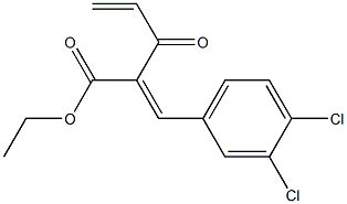 2-(3,4-Dichlorobenzylidene)-3-oxo-4-pentenoic acid ethyl ester Structure