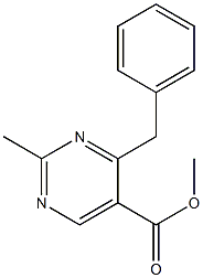 2-Methyl-4-benzylpyrimidine-5-carboxylic acid methyl ester Structure