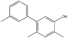 2,4-Dimethyl-5-(3-methylphenyl)phenol Structure