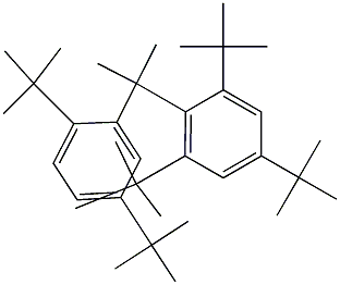 2-(2,4,6-Tri-tert-butylphenyl)-2-(2,5-di-tert-butylphenyl)propane 구조식 이미지