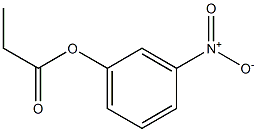 Propionic acid m-nitrophenyl ester 구조식 이미지