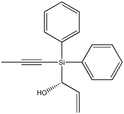 (R)-3-[Diphenyl(1-propynyl)silyl]-1-propen-3-ol 구조식 이미지