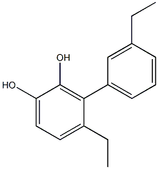 3-(3-Ethylphenyl)-4-ethylbenzene-1,2-diol Structure