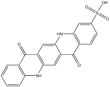 5,7,12,14-Tetrahydro-7,14-dioxoquino[2,3-b]acridine-3-sulfonic acid 구조식 이미지