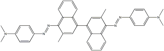 4,4'-Bis(4-dimethylaminophenylazo)-3,3'-dimethyldinaphthyl 구조식 이미지