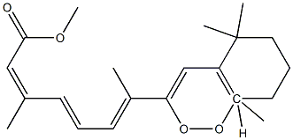 5,8-Epidioxy-5,8-dihydroretinoic acid methyl ester 구조식 이미지