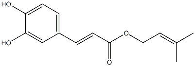 3,4-Dihydroxybenzeneacrylic acid prenyl ester Structure