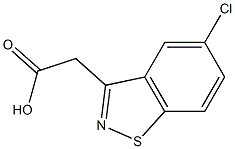 5-Chloro-1,2-benzisothiazole-3-acetic acid Structure