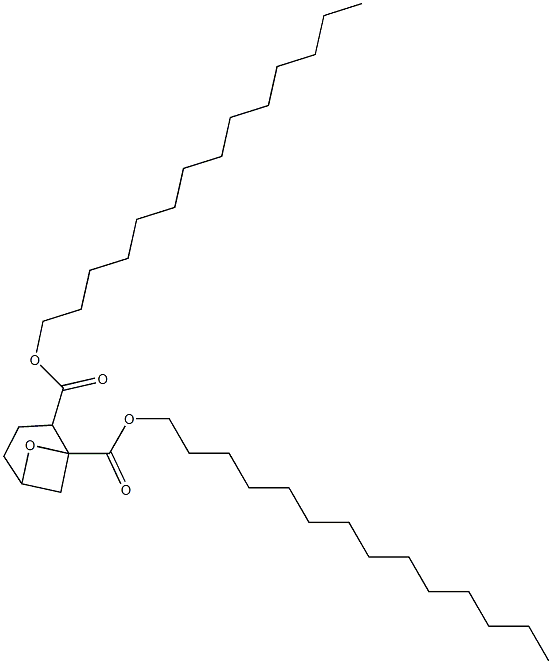 7-Oxabicyclo[3.1.1]heptane-1,2-dicarboxylic acid ditetradecyl ester Structure