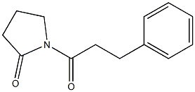 1-(1-Oxo-3-phenylpropyl)pyrrolidine-2-one 구조식 이미지