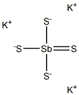 Tetrathioantimonic acid tripotassium salt 구조식 이미지