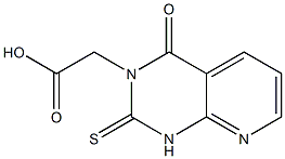 1,2,3,4-Tetrahydro-4-oxo-2-thioxopyrido[2,3-d]pyrimidine-3-acetic acid 구조식 이미지