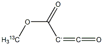 2-Methoxy(13C)carbonyl-2-oxoethan-1-ide 구조식 이미지