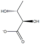 [(2R,3R)-2,3-Dihydroxy-butanoic acid]anion 구조식 이미지