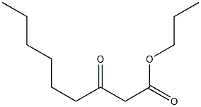 3-Oxononanoic acid propyl ester 구조식 이미지