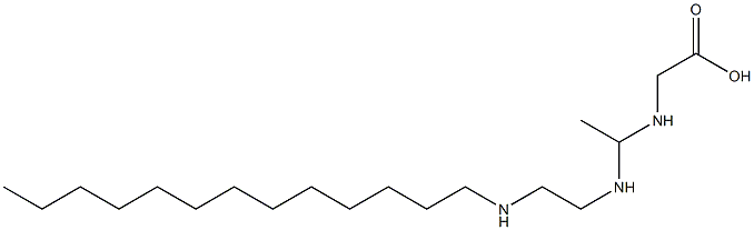 N-[1-[2-(Tridecylamino)ethylamino]ethyl]glycine Structure