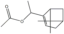 Acetic acid [1-(7,7-dimethylbicyclo[3.1.1]heptan-2-en-2-yl)ethyl] ester 구조식 이미지