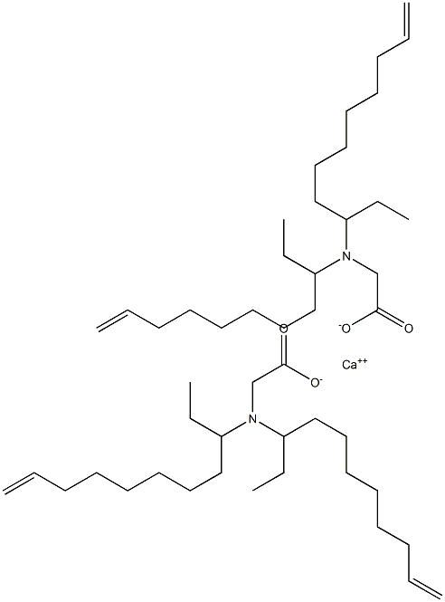 Bis[N,N-di(10-undecen-3-yl)glycine]calcium salt 구조식 이미지
