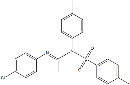 N1-Tosyl-N1-(p-methylphenyl)-N2-(p-chlorophenyl)acetamidine 구조식 이미지