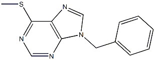 9-Benzyl-6-methylthio-9H-purine 구조식 이미지