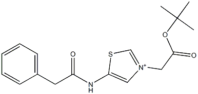 5-[(Phenylacetyl)amino]-3-(2-tert-butoxy-2-oxoethyl)thiazol-3-ium Structure