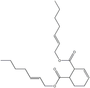 3-Cyclohexene-1,2-dicarboxylic acid bis(2-heptenyl) ester Structure