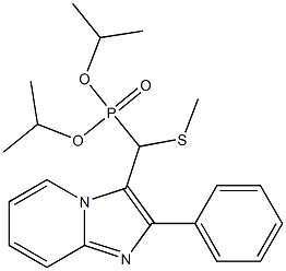 (2-Phenylimidazo[1,2-a]pyridin-3-yl)(methylthio)methylphosphonic acid diisopropyl ester Structure