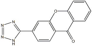 3-(1H-Tetrazol-5-yl)-9H-xanthen-9-one 구조식 이미지