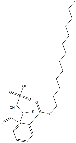 Phthalic acid 1-tridecyl 2-(1-potassiosulfoethyl) ester Structure