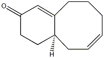 (4aR)-4,4a,5,8,9,10-Hexahydrobenzocycloocten-2(3H)-one 구조식 이미지