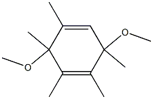 3,6-Dimethoxy-1,2,3,4,6-pentamethyl-1,4-cyclohexadiene Structure